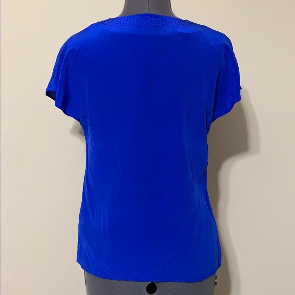 Ted Baker Royal Blue Silk Blouse - Picture 3 of 5